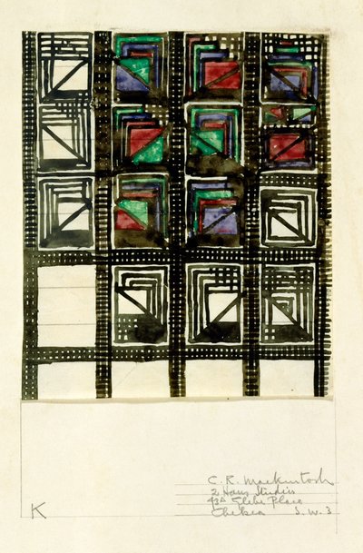 Textile Design by Charles Rennie Mackintosh